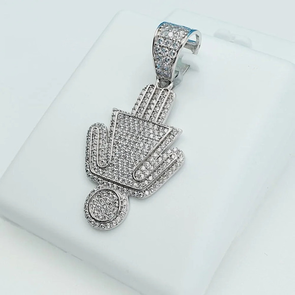 "925 Sterling Silver Cubic Zirconia Pendant, U19254757 - Picture 3 of 11